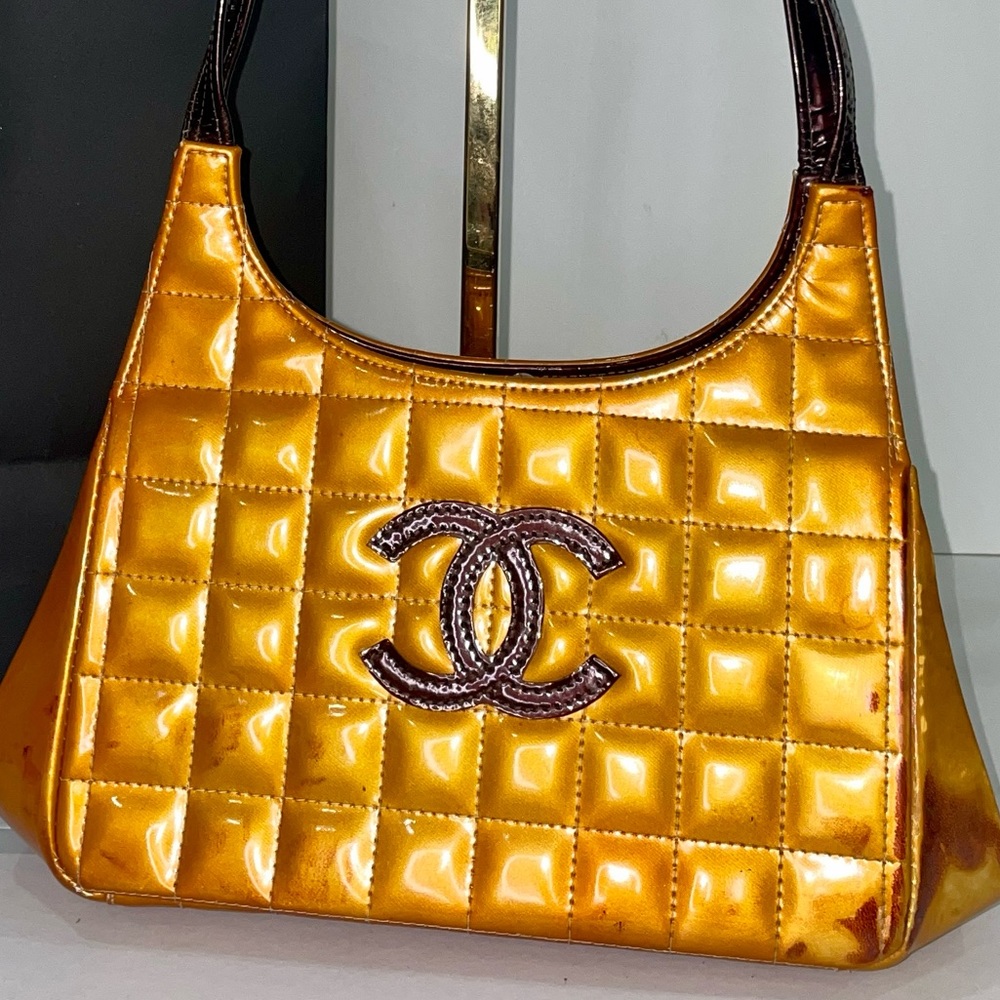 CHANEL Coco Kisslock Chocolate Bar Long handle Shoulder Bag - Picture 5 of 9